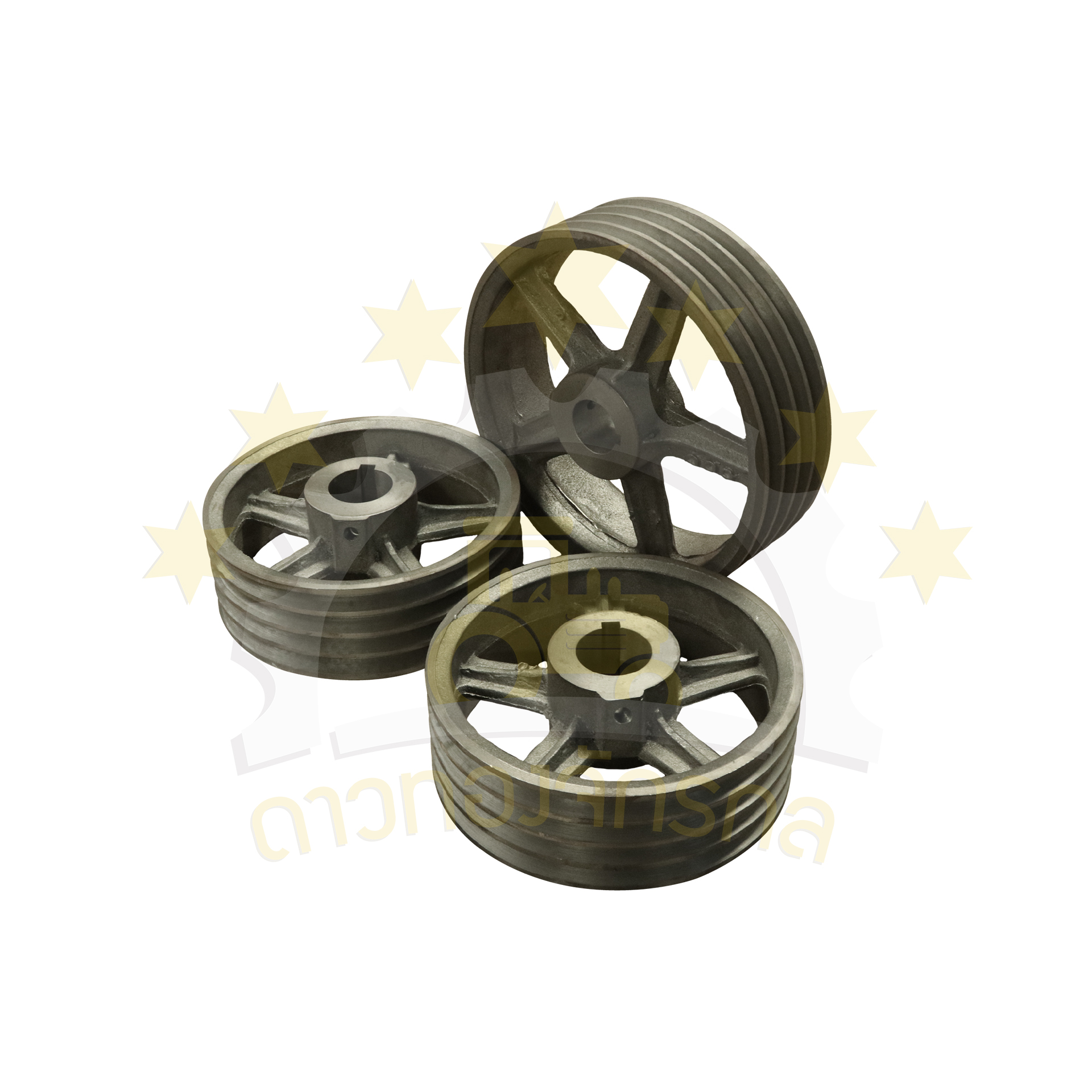 Pulley 4 grooves spokes